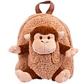 Vangoddy Plush Monkey Kid Backpack, Brown (PT_KKIBKP002_MO)
