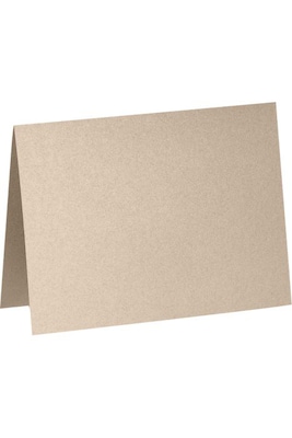 LUX A1 Folded Card (3 1/2 x 4 7/8) 1000/Pack, Taupe Metallic (5010-M09-1000)