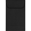 LUX #1 Coin Envelopes (2 1/4 x 3 1/2) 250/Pack, Black Linen (1CO-BLI-250)