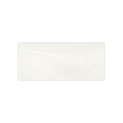 LUX #10 Regular Envelopes (4 1/8 x 9 1/2) 500/Pack, Strathmore Premium - 80lb. Soft White (SPW10-80SW-500)