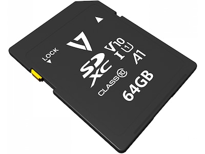 V7 64GB SDXC Memory Card, Class 10, UHS-I, V10  (VPSD64GV10U1)