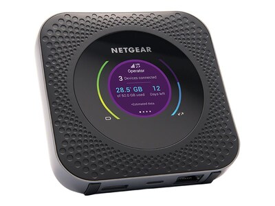 Netgear Nighthawk AC1000 Dual Band Router, Black (MR1100-100NAS)
