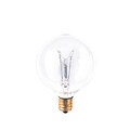 Bulbrite Incandescent 60 Watt Dimmable G16.5 Light Bulbs with E12 Candelabra Screw Base, Clear Glass Finish, 40/Pack (861125)