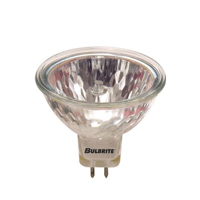 Bulbrite 50 Watt Halogen Lensed Flood MR16 Light Bulbs with GU5.3 Bi-Pin Base, 12 Volt, 8/Pack (860705)