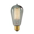 Bulbrite Incandescent (INC) ST18 40W Dimmable Nostalgic 1800K Smoke Amber Light Bulb, 4 Pack (154019)