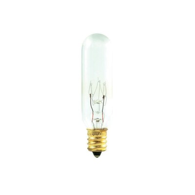 Bulbrite Incandescent (INC) T6 15W Dimmable Clear 2700K Warm White Light Bulb, 25 Pack (707115)