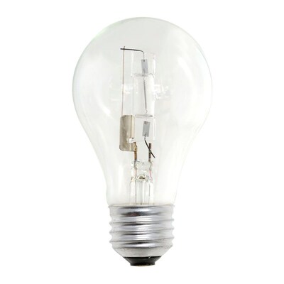 Bulbrite 53 Watt Halogen A19 Medium Screw Base (E26) Clear Light Bulb, 12/Pack (860621)
