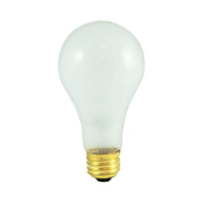 Bulbrite Incandescent (INC) A21 150W Dimmable Frost 2700K Warm White Light Bulb, 12 Pack (100151)