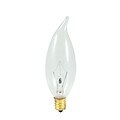Bulbrite Incandescent (INC) CA10 25W Dimmable Clear 2700K Warm White Light Bulb, 50 Pack (403025)