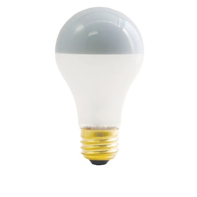 Bulbrite Incandescent (INC) A19 60W Dimmable Frost Silver Bowl 2700K Warm White Light Bulb, 8 Pack (717060)