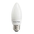 Bulbrite Compact Fluorescent (CFL) B10 7W 2700K Warm White Light Bulb, 6 Pack (513108)