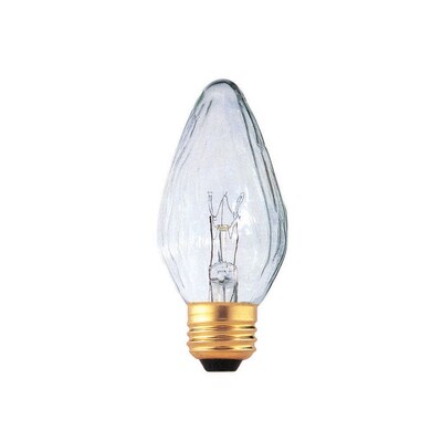 Bulbrite Incandescent (INC) F15 40W Dimmable Fiesta Clear 2700K Warm White Light Bulb, 25 Pack (421140)