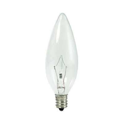 Bulbrite Krypton B10 40W Dimmable Clear 2700K Warm White Light Bulb, 20 Pack (460040)