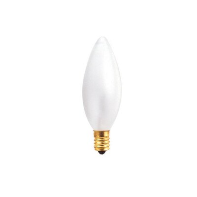 Bulbrite Incandescent (INC) B10 40W Dimmable Frost 2700K Warm White Light Bulb, 50 Pack (491040)