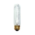 Bulbrite 40 Watt Dimmable Clear T10 Incandescent Light Bulbs, 2700K Warm White Light, 25/Pack(861039)