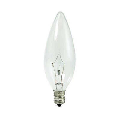 Bulbrite Krypton B10 60W Dimmable Clear 2700K Warm White Light Bulb, 20 Pack (460060)