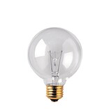 Bulbrite 40 Watt Dimmable Clear G25 Incandescent Light Bulbs with Medium (E26) Base, 2700K Warm Whit