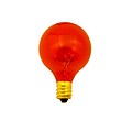 Bulbrite Incandescent (INC) G12 10W Dimmable Transparent Amber Light Bulb, 25 Pack (302010)