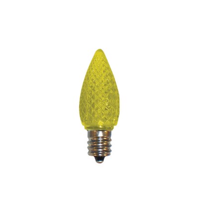 Bulbrite LED C7 0.6W Yellow Light Bulb, 25 Pack (770172)