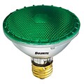 Bulbrite Halogen PAR30SN 75W Dimmable 2900K Green Light Bulb, 4 Pack (683754)