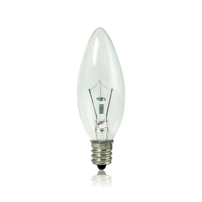 Bulbrite Krypton B8 15W Dimmable Clear 2700K Warm White Light Bulb, 20 Pack (460015)