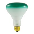 Bulbrite Incandescent (INC) BR30 75W Dimmable Green Wide Flood Light Bulb, 8 Pack (244075)