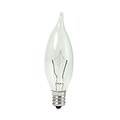 Bulbrite Krypton CA8 15W Dimmable Clear 2700K Warm White Light Bulb, 20 Pack (460315)