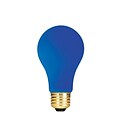 Bulbrite Incandescent (INC) A19 40W Dimmable Party Bulb Ceramic Blue Light Bulb, 18 Pack (106340)