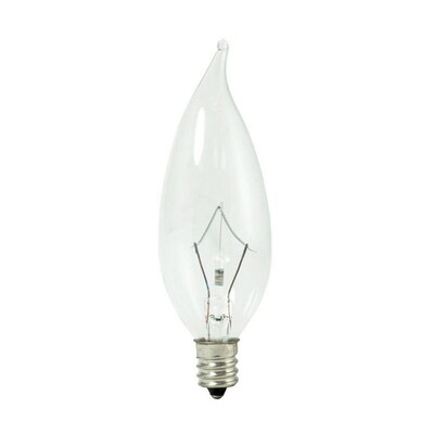 Bulbrite Krypton CA10 40W Dimmable Clear 2700K Warm White Light Bulb, 20 Pack (460340)