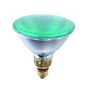 Bulbrite Halogen PAR38 90W Dimmable 2900K Green Light Bulb, 2 Pack (683904)