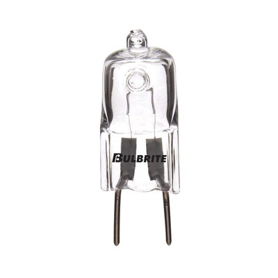 Bulbrite 20 Watt Dimmable Clear T4 Bi-Pin (GY8) Mini Halogen Light Bulbs, 5/Pack(860837)