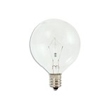 Bulbrite Krypton G16.5 25W Dimmable Clear 2700K Warm White Light Bulb, 20 Pack (461225)