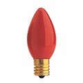 Bulbrite Incandescent (INC) C9 7W Dimmable Ceramic Red Light Bulb, 50 Pack (709709)
