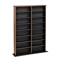 Prepac™ Double Width Wall Storage, Cherry and Black