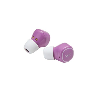 Altec Lansing NanoBuds TWS Wireless Bluetooth with Charging Case Earbuds, Purple (MZX559-PP)