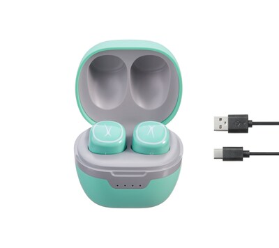 Altec Lansing NanoBuds TWS Wireless Bluetooth with Charging Case Earbuds, Mint (MZX559-MT)