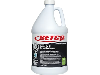 Betco Green Earth Peroxide Cleaner, Fresh Mint Scent, 128 Oz., 4/Carton (33604-00)