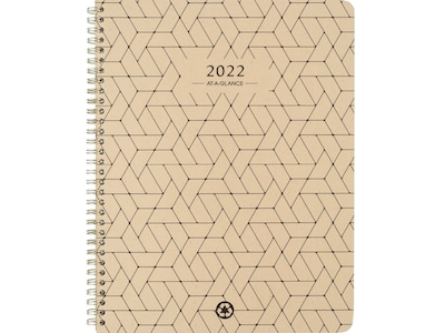2022 AT-A-GLANCE Elevation Eco, 8.5 x 11 Weekly & Monthly Planner, Wheat (75-950R-11-22)