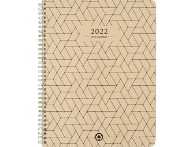 2022 AT-A-GLANCE Elevation Eco, 8.5 x 11 Weekly & Monthly Planner, Wheat (75-950R-11-22)