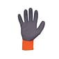 Ergodyne ProFlex 7401 Winter Work Gloves, Fleece Lined, Latex Coated Palm, Orange, Medium, 12 Pairs (17623)