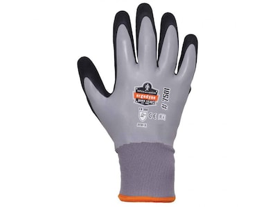 Ergodyne ProFlex 7501 Waterproof Winter Work Gloves, Gray, XXL, 12 Pairs (17636)
