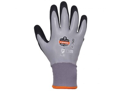 Ergodyne ProFlex 7501 Waterproof Winter Work Gloves, Gray, XXL, 12 Pairs (17636)