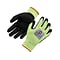 Ergodyne ProFlex 7041 Hi-Vis Nitrile-Coated Cut-Resistant Gloves, ANSI A4, Wet Grip, Lime, XL, 12 Pa