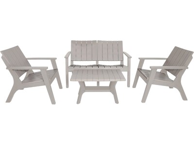 DUKAP ENZO 4-Piece Sofa Seating Set without Cushions, Gray (O-DK-018-GRE)