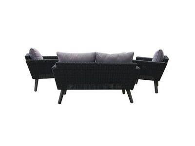DUKAP KOTKA 6-Piece Sofa Seating Set with Cushions, Dark Gray/Light Gray (O-DK-P01-AAB)