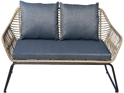 DUKAP LUGANO 6-Piece Sofa Seating Set with Cushions, Brown/Black/Gray (O-DK-P080-AAB)