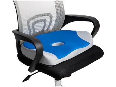 Mind Reader Foam Seat Cushion, Blue/Gray (GELCUSH-BLU)