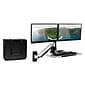 Mount-It! Sit Stand Wall Mount Workstation, Articulating Standing Desk for Dual Monitors, Floating Keyboard Tray (MI-7906)