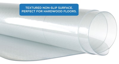 Mount-It! 35.5" x 47" Rectangular Desk Chair Mat for Hardwood Floor, Clear Vinyl (MI-7818)