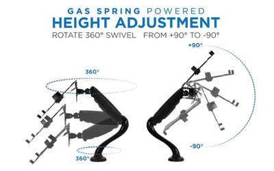 Mount-It! Full Motion Laptop Holder With Spring Arm (MI-6352LT)